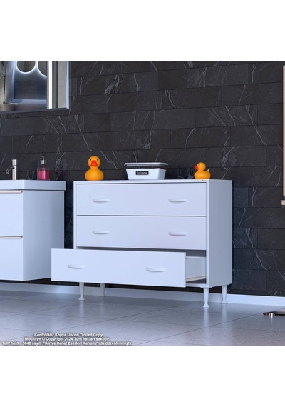 Eliusta Seçer 3 Çekmeceli 100 Cm Banyo Ve Mutfak Dolabı Beyaz 100x75x32,5 Cm Çok Amaçlı Organizer Dolap Beyaz Eliusta Seçer 3 Çekmeceli 100 Cm Banyo Ve Mutfak Dolabı Beyaz 100x75x32,5 Cm Çok Amaçlı Organizer Dolap Beyaz