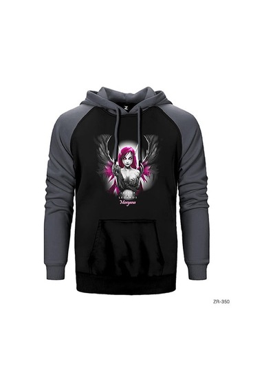 League Of Legends Morgana Sarı Renk Reglan Kol Sweatshirt / Hoodie