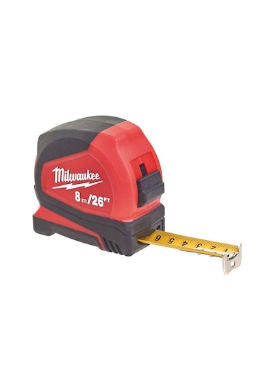 Milwaukee T4932459596 Ağır Hizmet Tipi Pro Kompakt Şerit Metre 8m