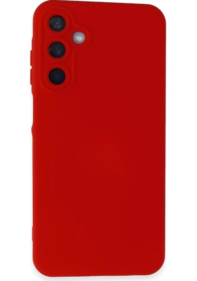 Newface Samsung Galaxy A05s Kılıf Nano İçi Kadife Silikon - Kırmızı