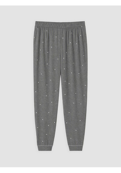 Lcw Dream Gri Puantiyeli Kadın Jogger Pijama Alt