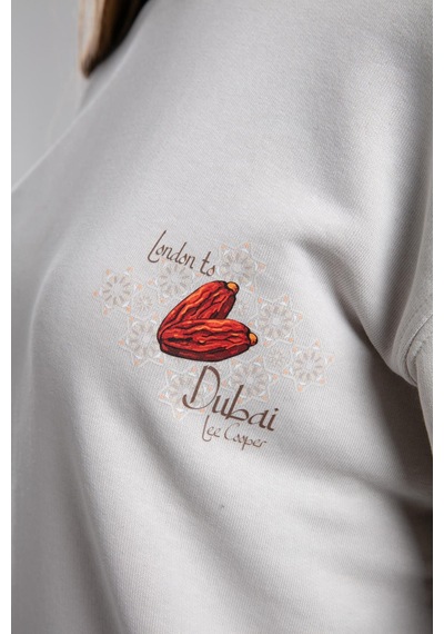 Lee Cooper Danıela Kadın O Yaka Sweatshirt Bej-21479 Bej