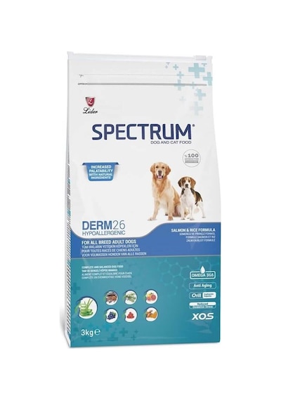 Spectrum Derm26 Somonlu Hassas Yetişkin Köpek Maması 3 KG