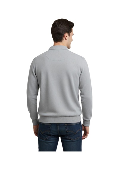 Baglan Erkek Büyük Beden Polo Yaka Cepli Selanik Sweatshirt Bgl-st04978 Açık Gri Melanj Baglan Erkek Büyük Beden Polo Yaka Cepli Selanik Sweatshirt Bgl-st04978 Açık Gri Melanj