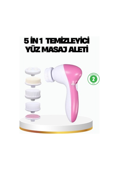 5 İ - 747 - 1 Arada Yüz Temizleme Cihazı Masaj, Fırça, Peeling Ve Krem - Spt-gld - Uygulama Aparatlı