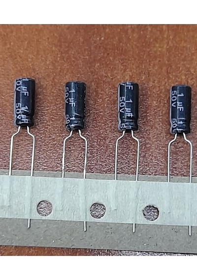 1Uf50Volt Elektrolitik Kondansatör ( 10 Adet )