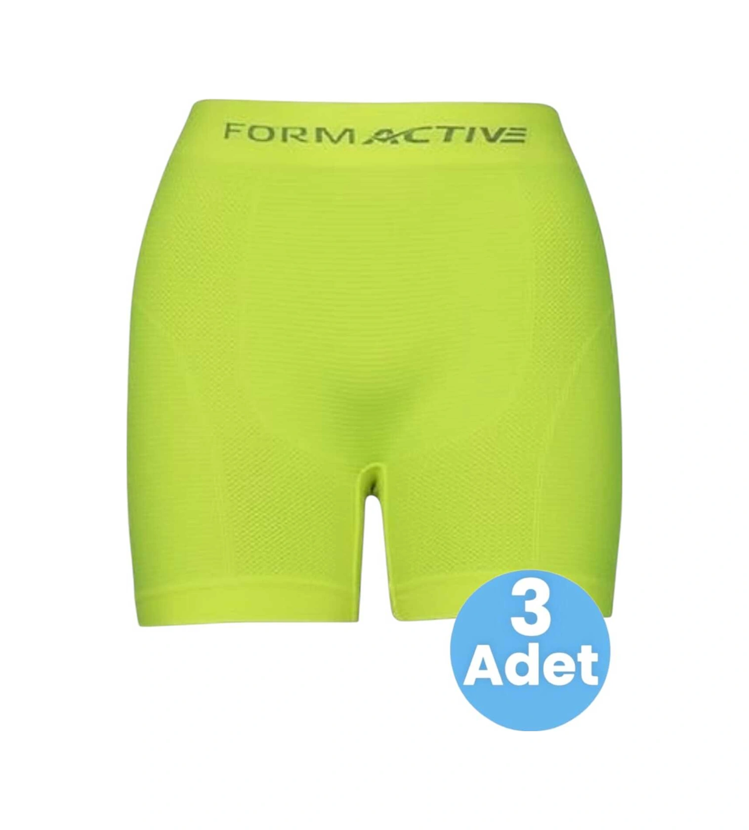 Tezzgelsin Erkek Dikişsiz/seamless Nefes Alabilen Boxer 3 Adet Neon Sarı