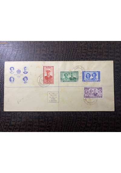 1947 Kraliyet Ziyareti İngiliz Sömürge Tam Seri Pulları Ve Özel Gün Damgalı Royal Visit 1947 Fdc