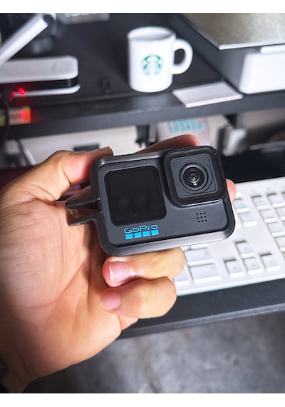 Gopro Uyumlu Dikey Çekim Helmet Chin Mount Housing Gopro 9/10/11/12 Uyumlu Siyah