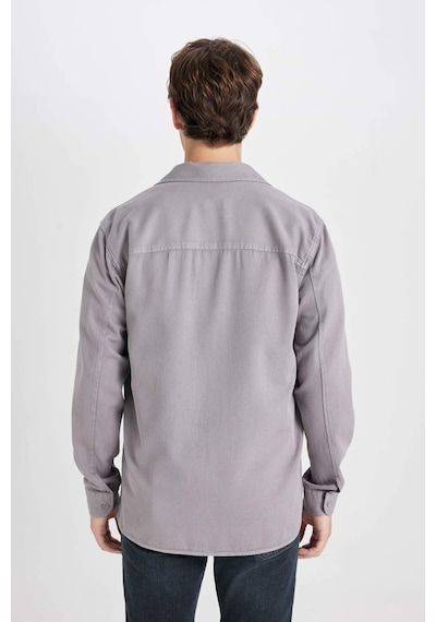 DeFacto Regular Fit Normal Kesim Düz Pamuklu Uzun Kollu Gömlek D7406AX24AUGR455 DeFacto Regular Fit Normal Kesim Düz Pamuklu Uzun Kollu Gömlek D7406AX24AUGR455