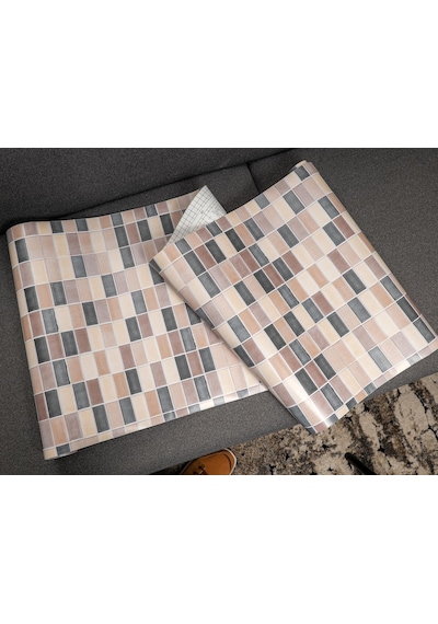 Ecce EFL079 Desenli Kendiliginden Yapışkanlı Kaplama Folyosu 45 CM x 1 MT