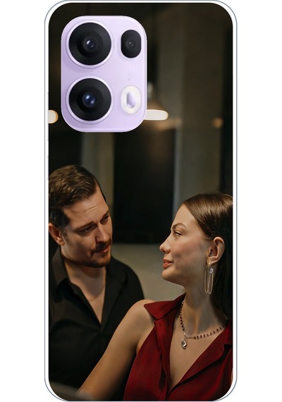 Oppo Reno 13 Pro Uyumlu Eşref Rüya - Eşref Ve Nisan Baskılı Silikon Kılıf Renkli
