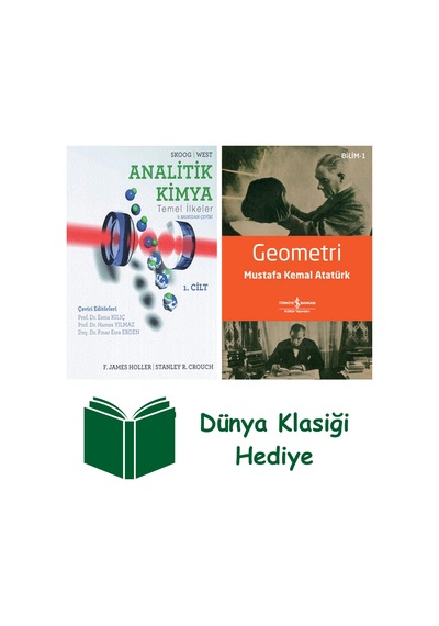 Analitik Kimya Temel İlkeler Ders Kitabı Cilt 1 + Geometri + Dünya Klasiği Hediye