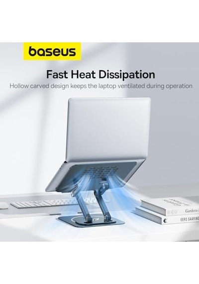 Ayarlanabilir Dizüstü Bilgisayar Standı, 360 Derece Dönebilen Ayarlanabilir Dizüstü Bilgisayar Standı Üç Katlı Versiyon Macbook Uyumlu Air Pro, Dell Xps, Hp Vb. İçin Ergonomik Katlanabilir Stand