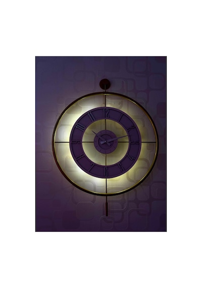 Pey Aksesuar Metal Camlı Duvar Saati 60x80 Cm Büyük Boy Işıklı Gerçek Cam Gold-şeffaf-beyaz-gümüş M61-gold-şeffaf-beyaz-gümüş