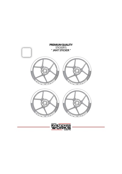 Yamaha Tracer 9 Jant Şeridi Yarım Jant Kaplama & Tracer 9 Yazı Sticker Seti 60183575
