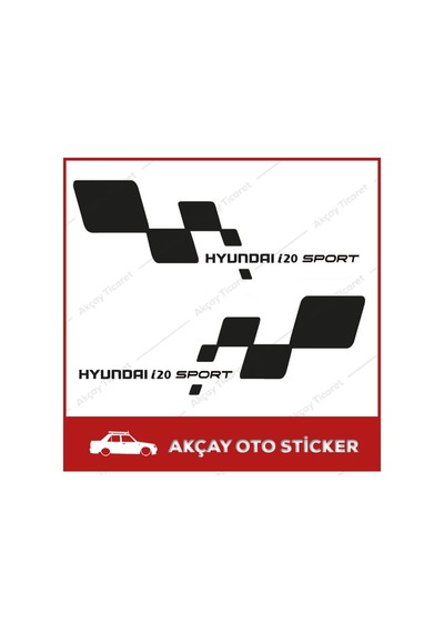 Hyundai I20 Sport Sticker (Takım Set) I20 Sticker Oto Sticker