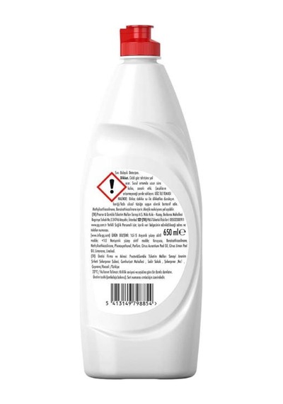 Fairy 650 Ml Sıvı Deterjan Limon Kokulu
