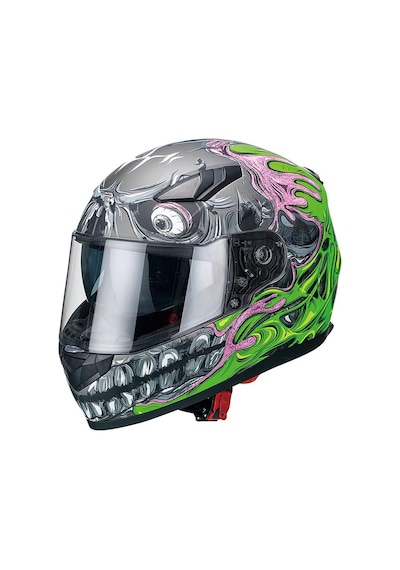 Sway 816 Mat Teeth Green Full Face Motosiklet Kaskı Yeşil