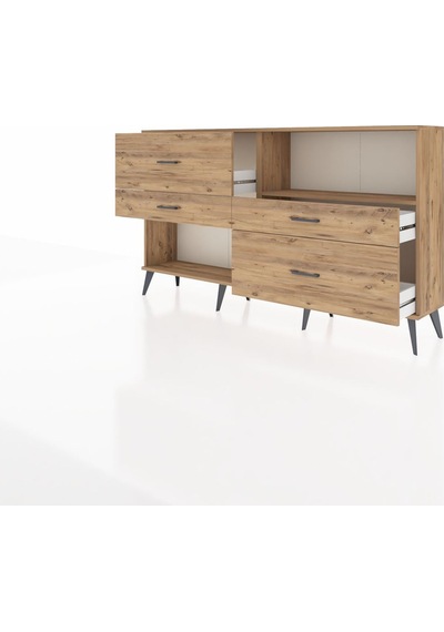 Arges Konsol Tek Raflı 4 Çekmeceli 176x30x99 Çam-çam Çam-çam Arges Konsol Tek Raflı 4 Çekmeceli 176x30x99 Çam-çam Çam-çam