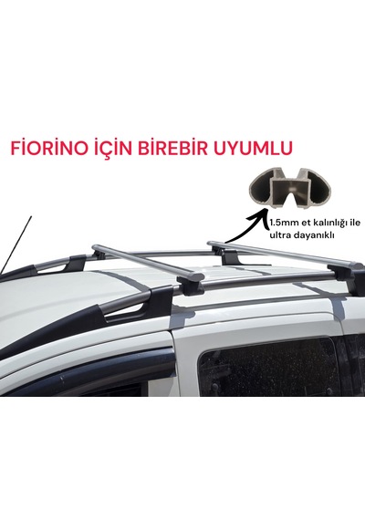 Fiorino Birebir Uyumlu Ara Atkı Ara Bar Port Bagaj Çıtası 2adet 1.5mm Profil Kalınlığı Güvenli Taşıma