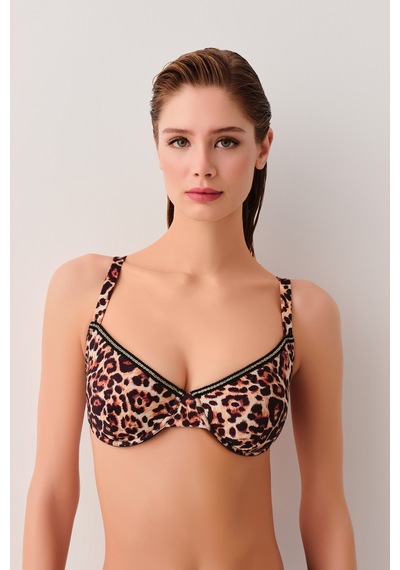 Suwen Wild Balenli Bikini Üst Sb2532012091209 Renkli Desenli