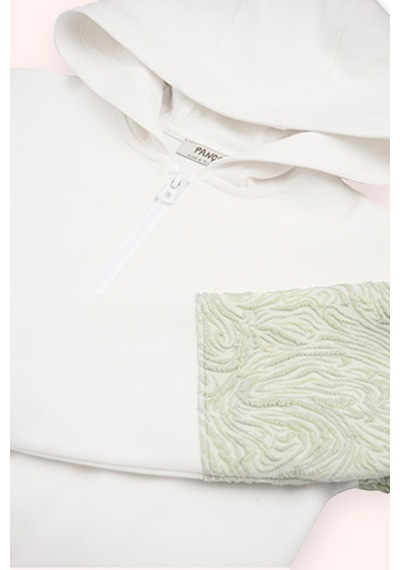 Kız Çocuk Ekru Fermuarlı Sweatshirt Çok Renkli 2511GK08008