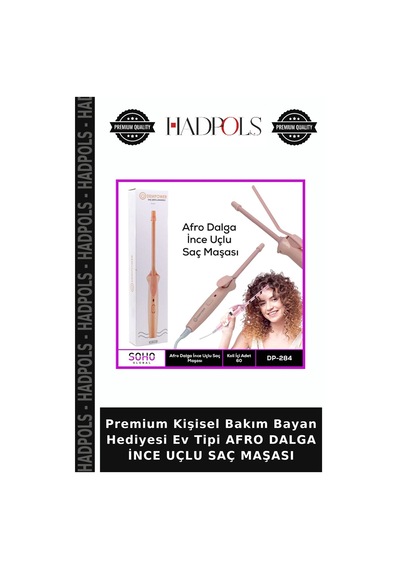 Premium Kişisel Bakım Bayan Hediyesi Ev Tipi Afro Dalga İnce Uçlu Saç Maşası