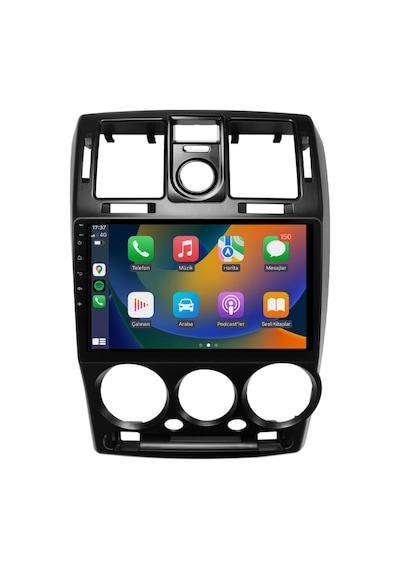 Hyundai Getz - Araç Multimedya Ekran - 4gb 64gb - S - Black - 2002 - 2011 - 9 Inch - Myway - Red