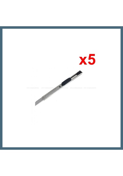 Agc Uygun Sepet Metal Dar Maket Bıçağı İnce Falçata 9mm 5 Adet Agc