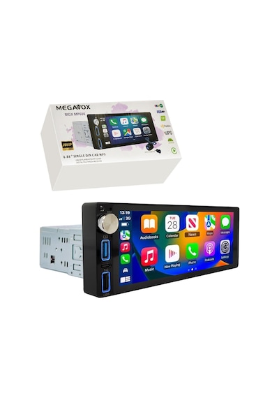 Megavox Mgx-mp686 Oto Teyp Single Dın 6.9 İnç 4x55w Bluetooth Mirrorlink