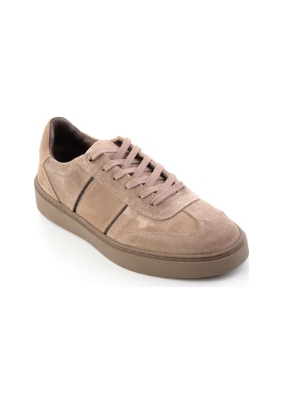 Bambi Vizon Süet Hakiki Deri Erkek Sneaker E01789045102