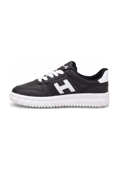 Ayakkabı Fuarı Elit Asqla1457 Kadın Klasik Sneaker Siyah - Beyaz