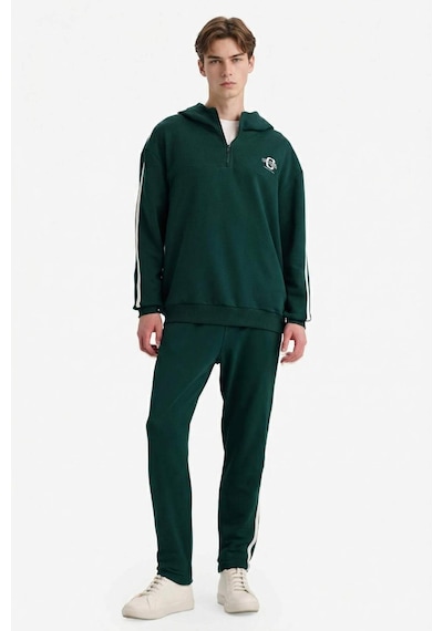 Defacto Boxy Fit Kapüşonlu Baskılı Sweatshirt F8659ax26spgn465 Yeşil-gn465