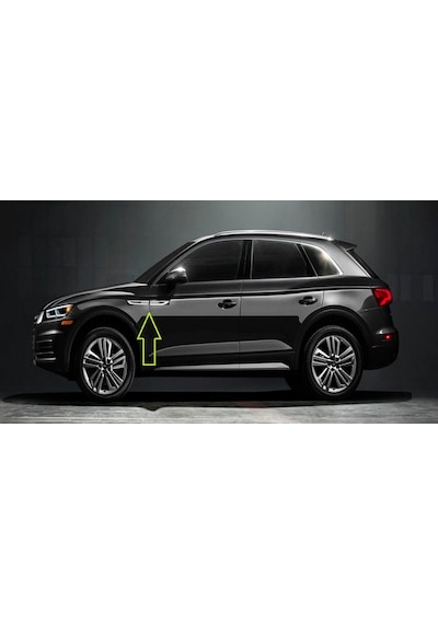 Audi Q5 Logo Yan Çamurluk 3M 3D Damla Silikon Yeni Nesil Logo Amb