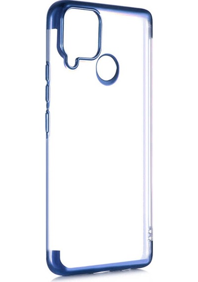 Realme C15 Kılıf Zore Dört Köşeli Lazer Silikon Kılıf