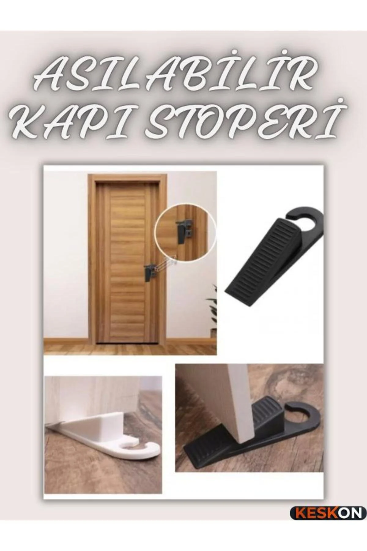 Kapı Durdurucu Kapı Takozu Şık Tasarımlı Kaymaz Kapı Stoperi Kapı Kapanma Önleyici Aparat