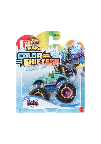 Mattel Hot Wheels Monster Trucks Renk Değiştiren Araçlar Hgx06-hvh83 Steer Clear Çok Renkli