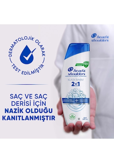 Head And Shoulders Klasik Bakım 2si1 Arada Şampuan 300 Ml Tüm Saç Tipleri
