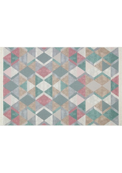 Blue Pınk Yıkanabilir Çift Taraflı Modern Desenli Dokuma Kilim Blue Pınk Yıkanabilir Çift Taraflı Modern Desenli Dokuma Kilim