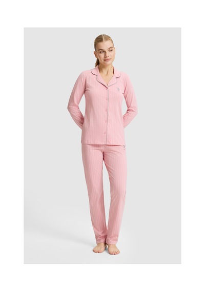 U.S. Polo Assn. Kadın Açık Pembe Pijama Takımı 50333630-vr078 Acık Pembe U.S. Polo Assn. Kadın Açık Pembe Pijama Takımı 50333630-vr078 Acık Pembe