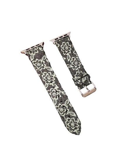 Apple Watch Uyumlu 42mm Creeper Desenli Kordon Saat Değildir