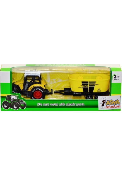 C4736-955-167 Metal  Traktör 18 cm -Asya Oyuncak
