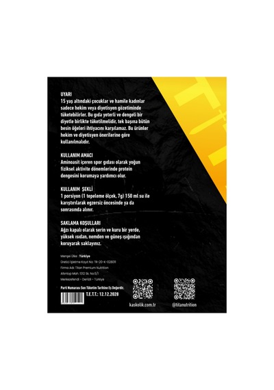 Titan Glutamine 300 Gr Ananas Aromalı