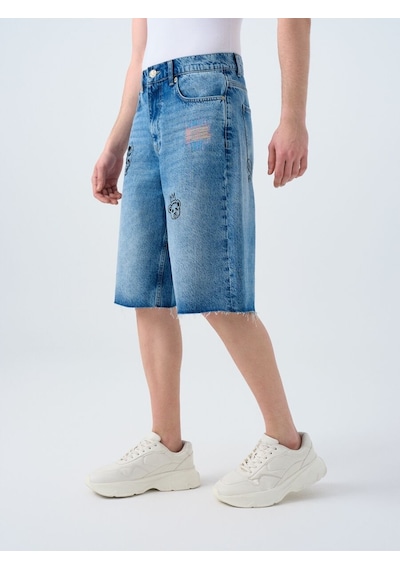 LOFT Baggy Fit Erkek Şort Lf2039640 Q1.v1 Denim
