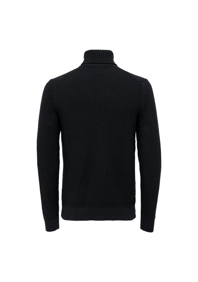 Only & Sons Onstuck 7 Roll Neck Knit Erkek Siyah Kazak - 22022595