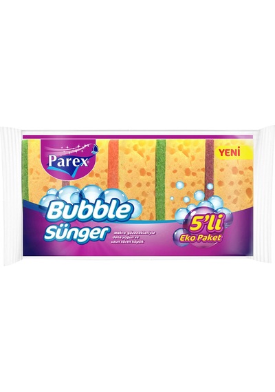 Parex Bubble Sünger Eko Paket 5'li 3 Adet
