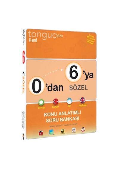Tonguç 6.Sınıf 0Dan 6Ya Sözel Sayısal Konu Anlatımlı Soru Bankası