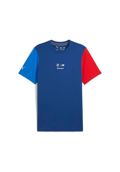 Puma Bmw Mms Car Graphıc Tee 2 Mavi Erkek Kısa Kol T-shirt 000000000102230714 Mavi