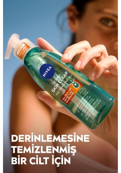Derma Skin Clear Karşıtı Yüz Temizleme Jeli 150ml Ve Nemlendirici Tonik 200ml, Nisaniamid